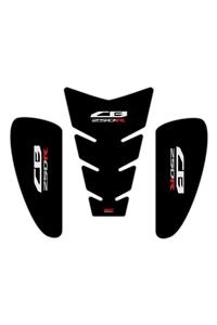 GP KOMPOZİT Honda Cb 250 R 2017-2020 Uyumlu Tank Pad Seti Siyah