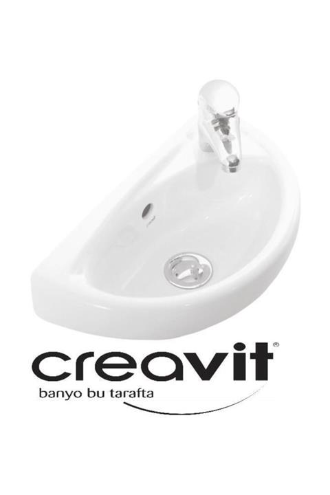 Creavit Oval Lavabo 23X39 Cm Beyaz DELİKLİ 23*39 TP040