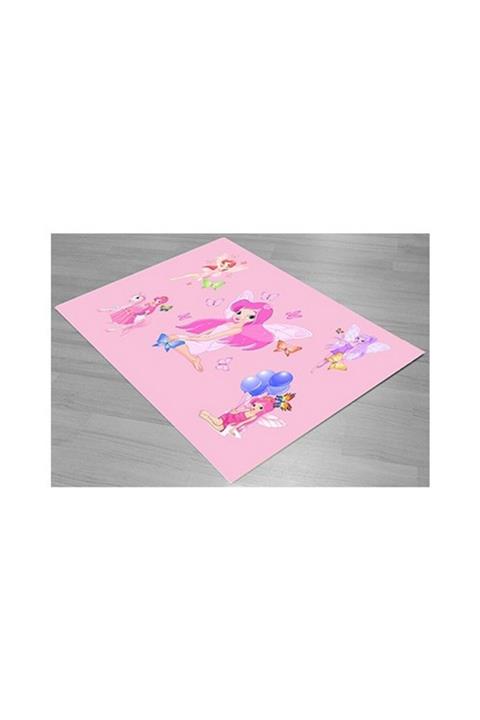 Jungle Pembe Dekoratif 3 Boyutlu Halı 1015