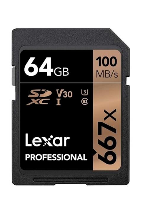 Lexar 64 Gb 667x U3 V30 4k Sd Hafıza Kartı (100 Mb/s)