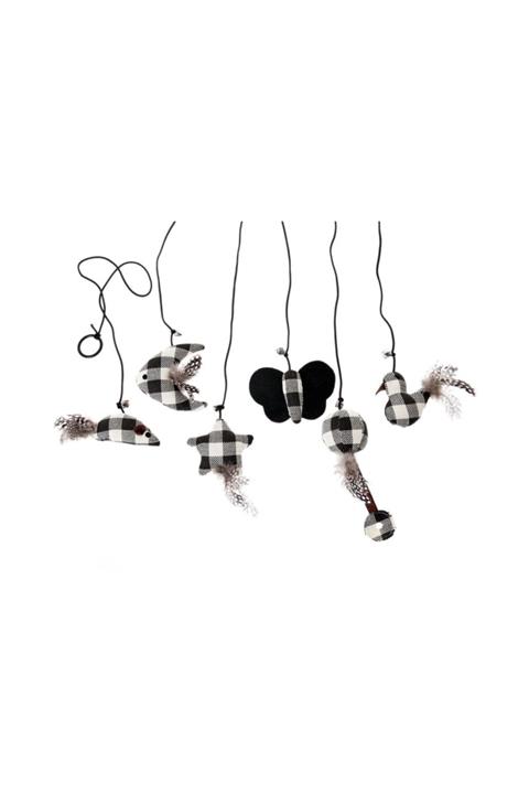 HİLALSHOP Karlıe Tüylü Ve Ipli Peluş Oyuncak 11 Cm