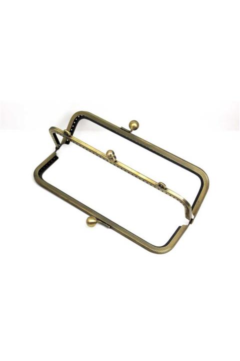 Ertürk Metal Aksesuar 20 Cm Iki Bölmeli Çanta Kulpu, Antik Sarı Renk, Kod-28as 1 Adet