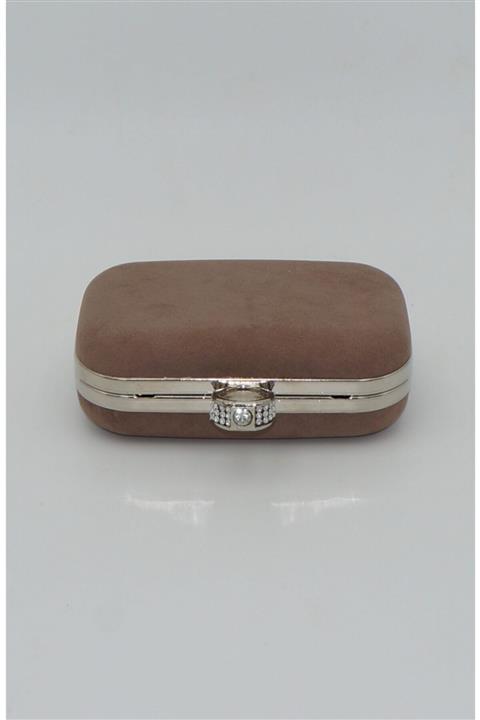 mdsstore Kadın Süet Vizon Yüzüklü Abiye Çanta