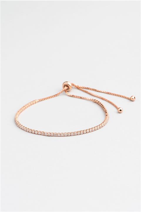 So CHIC... Su Yolu 18 Ayar Rose Altın Kaplama Gümüş Bileklik