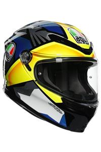 AGV K6 Multi Joan Black Blue Yellow Kapalı Kask