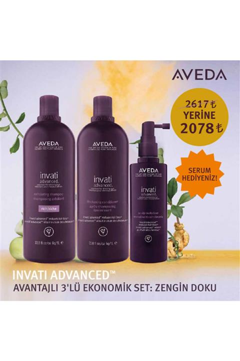 Aveda Invati Advanced Avantajlı 3'lü Ekonomik Set : Zengin Doku