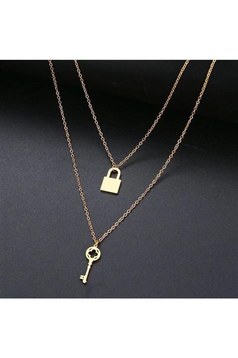 Perle Aksesuar Anahtar Ve Kilit DetaylıKolye