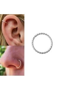 TakıConcept 316l Çelik Burgu Halka Tragus Helix Kıkırdak Hızma Piercing