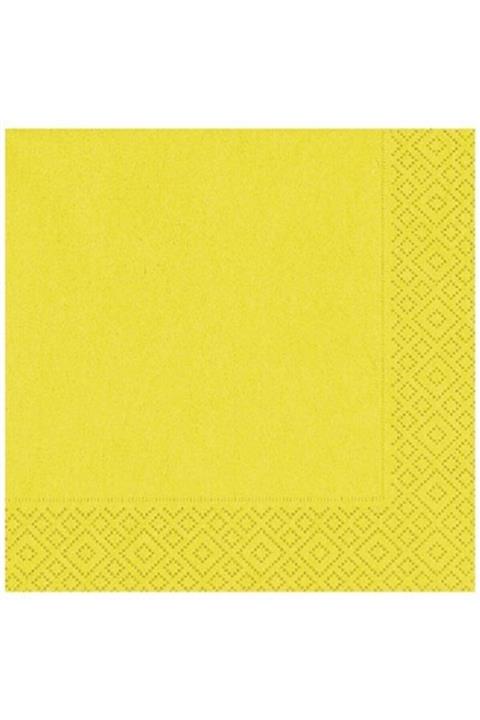 3balışveriş Sarı Renk Çift Katlı Kağıt Peçete 20 Adet
