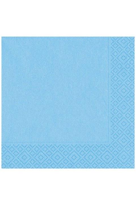 3balışveriş Açık Mavi Renk Çift Katlı Kağıt Peçete 20 Adet
