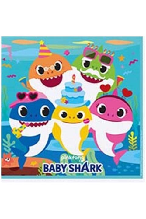 Hobi Evim Babyshark 16'lı Çift Katlı Peçete