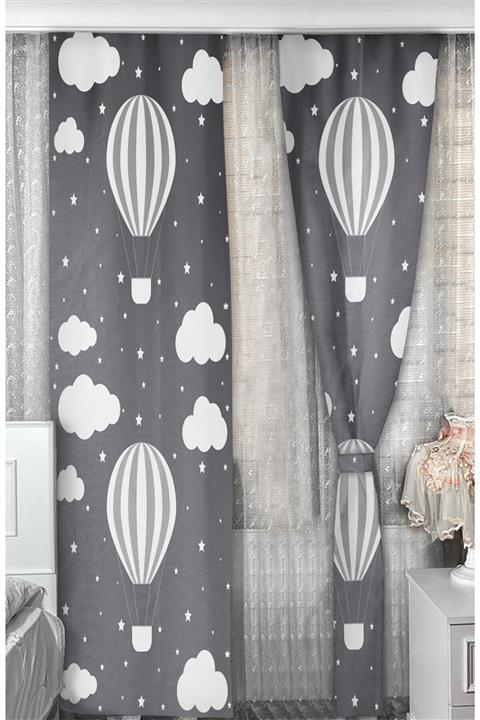 Bebişim Halı Balonlu 1342 140x200 Çocuk Odası Fon Perde