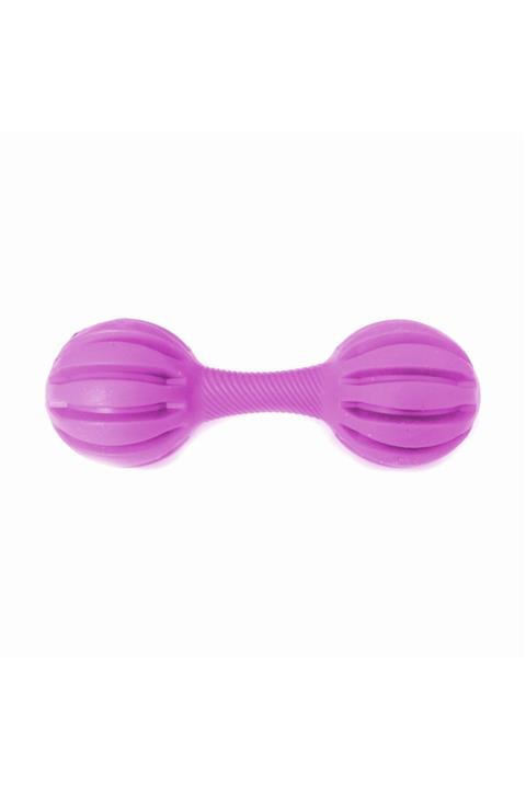 Markapet Sesli Yumuşak Plastik Köpek Oyuncak Dumbel 5x14 Cm Pembe