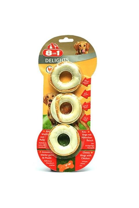 8in1 Delights Bones Köpekler İçin Ağız Bakım Kemiği Halka