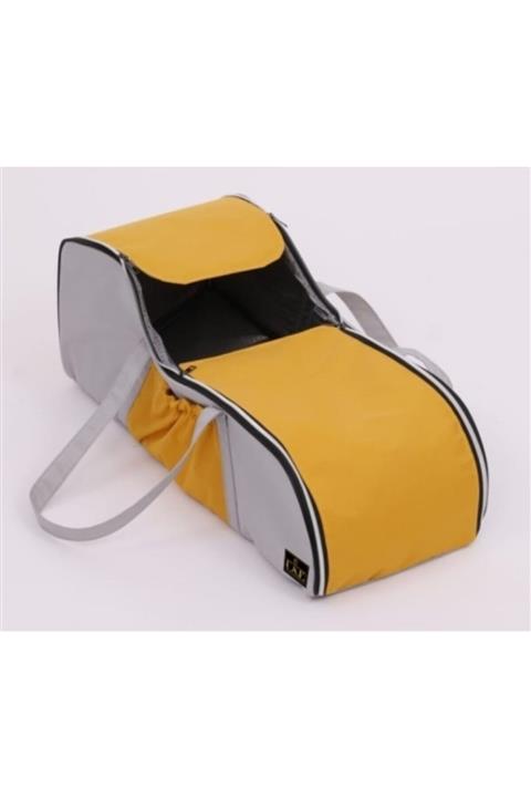 USF Portbebe Ana Kucağı Puset Bebek Taşıma (SIVI VE RÜZGAR GEÇİRMEZ) Gri-sarı