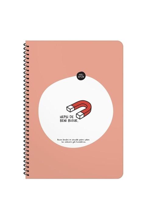 KESKİN COLOR Hisli Şeyler A4 Spiralli Kareli Defter