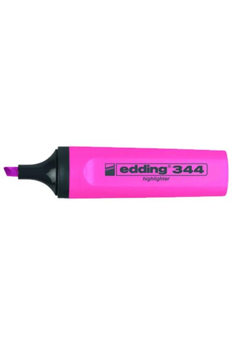 Edding (e-344) Fosforlu Kalem Pembe 10 Lu