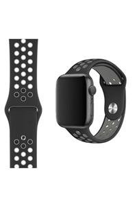 Bilişim Aksesuar Apple Watch 2 3 4 5 6 Uyumlu Se 38 Mm 40 Mm Delikli Spor Kordon Kayış