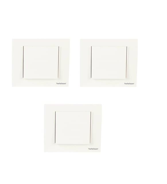 Netelsan Beyaz Anahtar 3 Adet