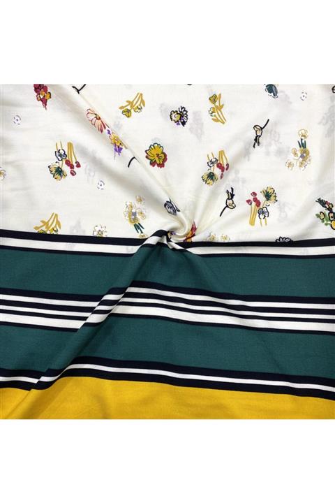 Yeşimm Kumaş Eteği Sulu Pamuk Viskon