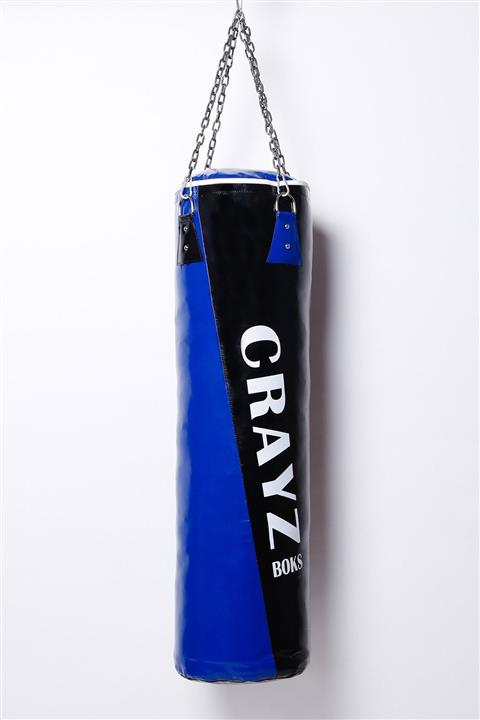 CRAYZ Zincirli Mavi Siyah Kum Torbası 90x30