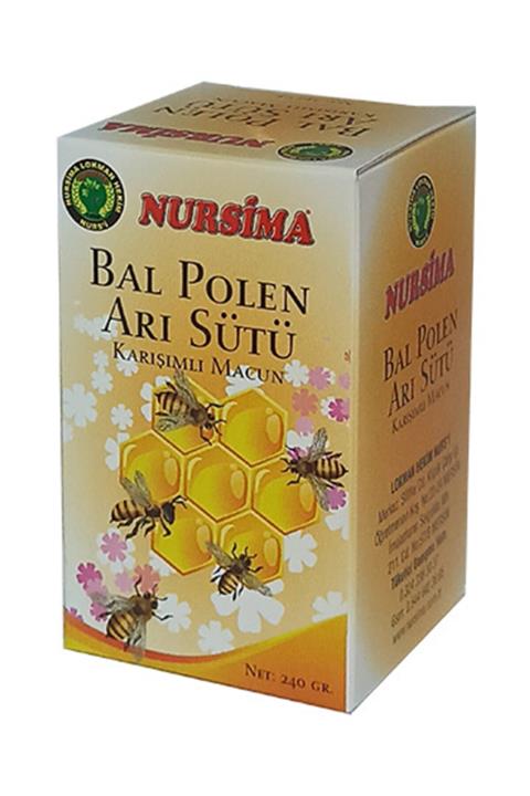 Nursima Bal Polen Arı Sütlü Karışımlı Macun 240 Gr