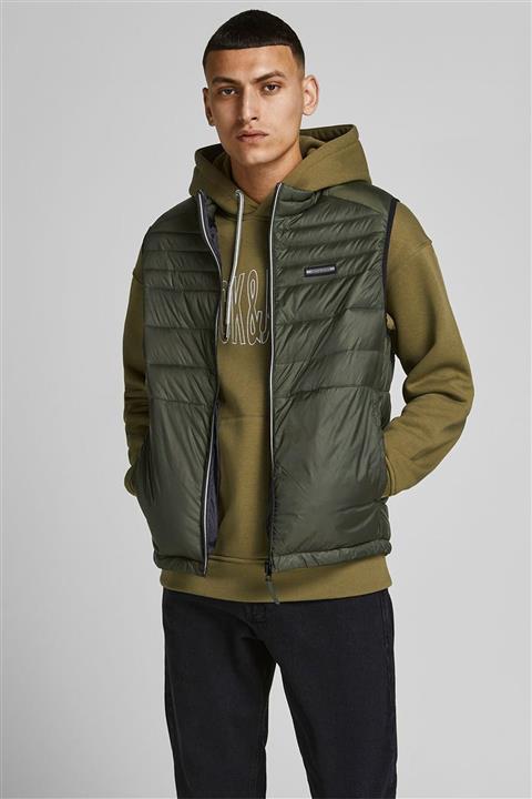 Jack & Jones Erkek Jjeace Collar Puf Yelek