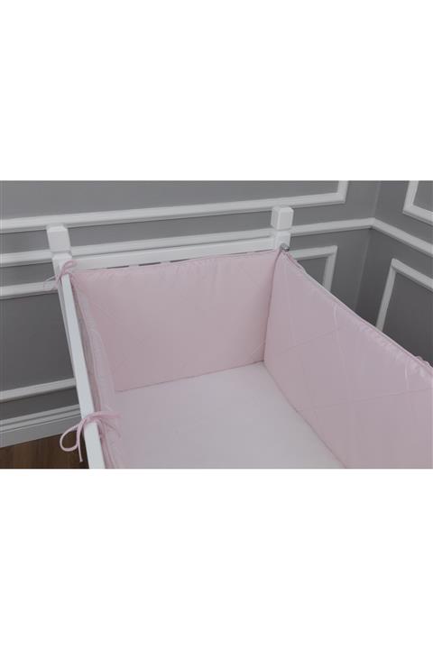 MAYA BABY Klasik Yan Koruma Seti 3 Parça 80x130 Pembe