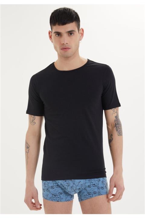 WESTMARK LONDON Erkek Pima O-yaka Atlet Siyah