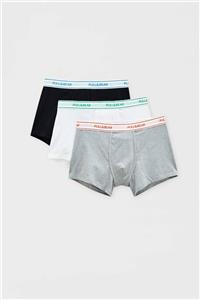 Pull & Bear 3’Lü Renkli Belli Boxer Paketi