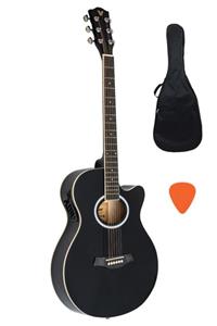 VALLER Agx250 Bk Elektro Akustik Gitar Siyah