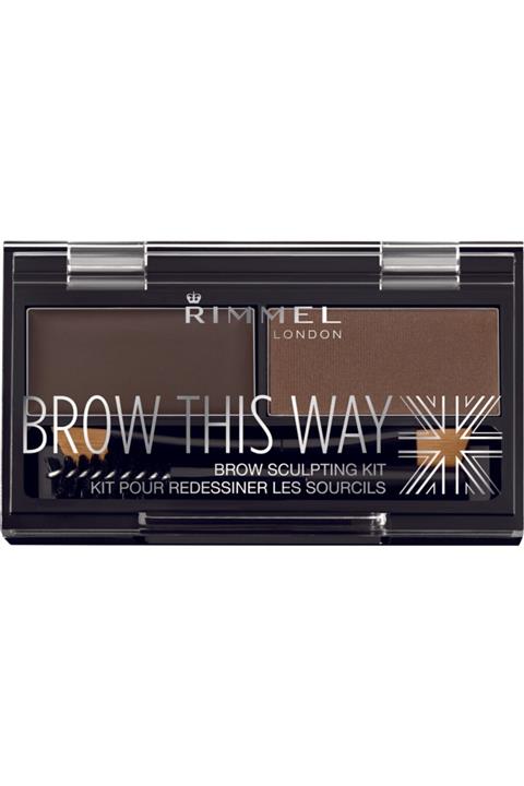 RIMMEL LONDON Brow This Way Kaş Kit Dark Brown