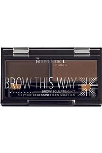 RIMMEL LONDON Brow This Way Kaş Kit Dark Brown