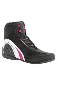 Dainese Unisex  Motorshoe Aır Lady Jb Black Whıte Fuchıa