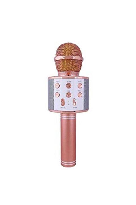 ibovia Bluetooth Karaoke Mikrofon Speaker Mp3 Çalar Kart Girişli Ws 858 Gold
