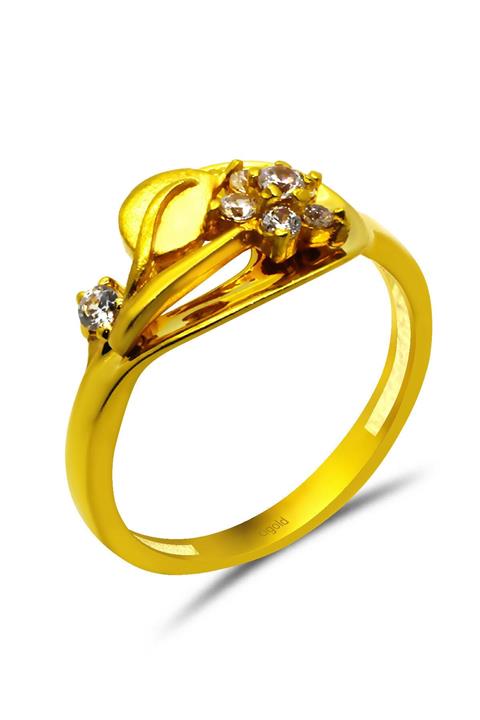 CiGOLD Kadın 22 Ayar Taşlı Yüzük