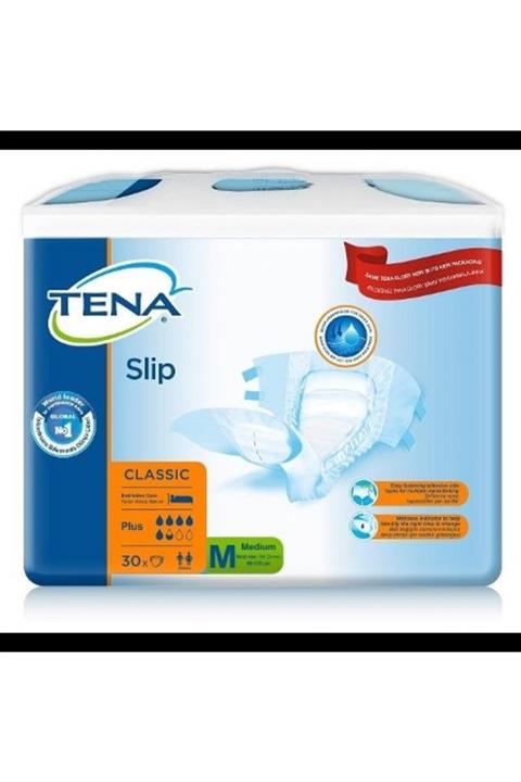 TENA Slip Classic Pe Plus Hasta Bezi Medium 30'lu