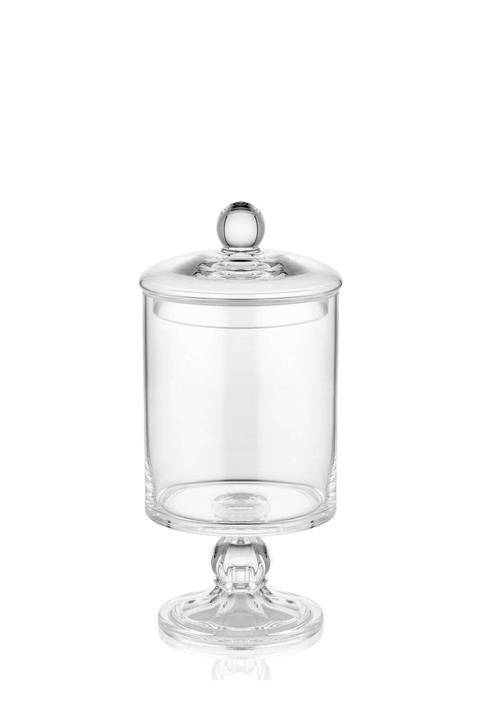ŞAH Cam Kapaklı Ayaklı Şekerlik 25 X 12 X 12 Cm