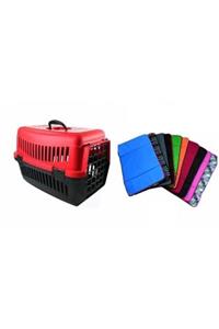 CatMozz Kaliteli Kalın Plastik Kedi Taşıma Çantası 50x33x33 cm + Minder