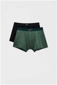 Pull & Bear 2’Li Puantiye Desenli Boxer Paketi