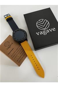 vagave Samsung Watch Taraftar Deri Kordon Active/watch/ Gear / 2 / 3 / 4 22 Mm