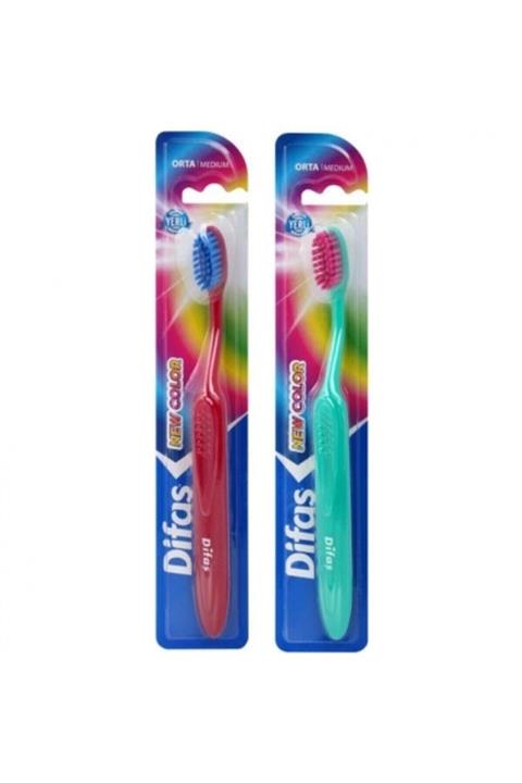 Difaş Diş Fırçası New Color Orta -12'li Paket