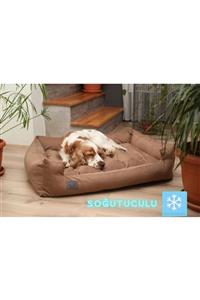 LUVLY PETS X-large Klimalı Soğutuculu Yıkanabilir - Patentli Tay Tüyünden Cooling- Kahve - 100x80