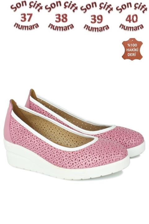 Fitbas 1230 912 Kadın Fuşya Dolgu Topuk Ayakkabı