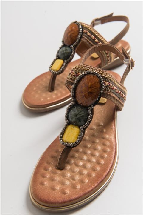 LuviShoes 120-5 Kahve Kadın Sandalet