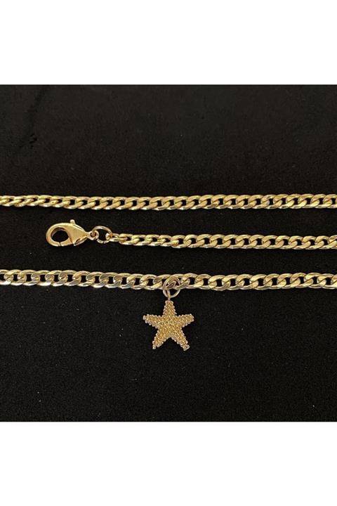 34528 Chain Deniz Yıldızı Altın Zincir