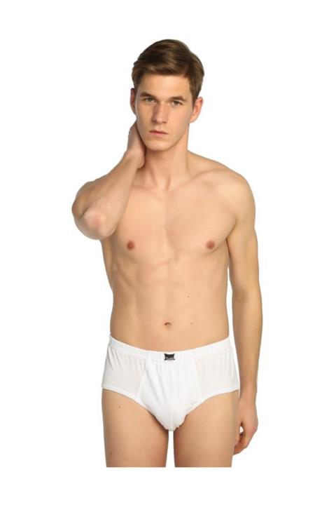 Tutku Erkek Beyaz Penye Slip Külot ELF568T0109CCM