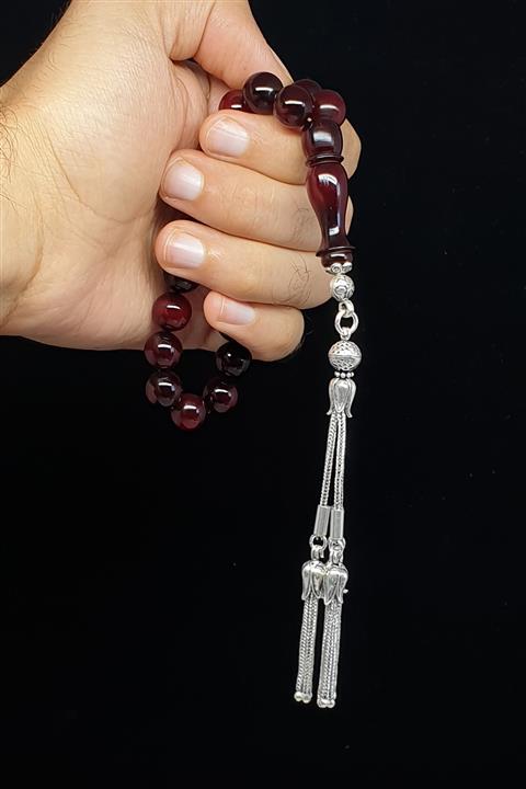 Royal Tesbih Küre Kesim Maskot Model Sıkma Kehribar Tesbih