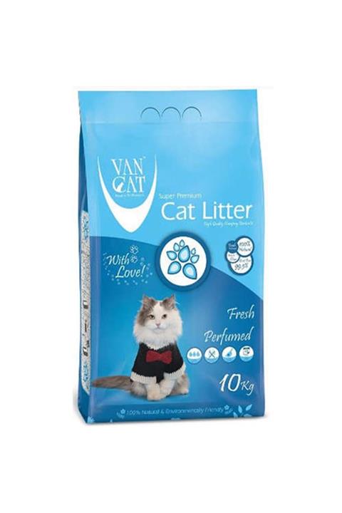 Vancat Ince Taneli Fresh Parfümlü Kedi Kumu 10 Kg