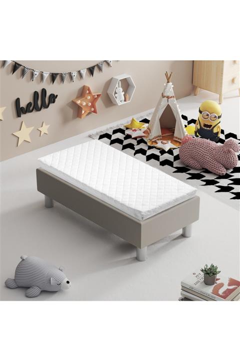 POOLY Avocado 70x100 Alezli Visco Oyun Parkı Yatağı Bebek Yatağı Sepet Beşik Yatağı